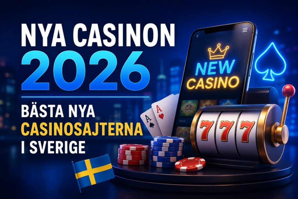 Nya Casinon 2026 – Bästa Nya Casinosajterna i Sverige